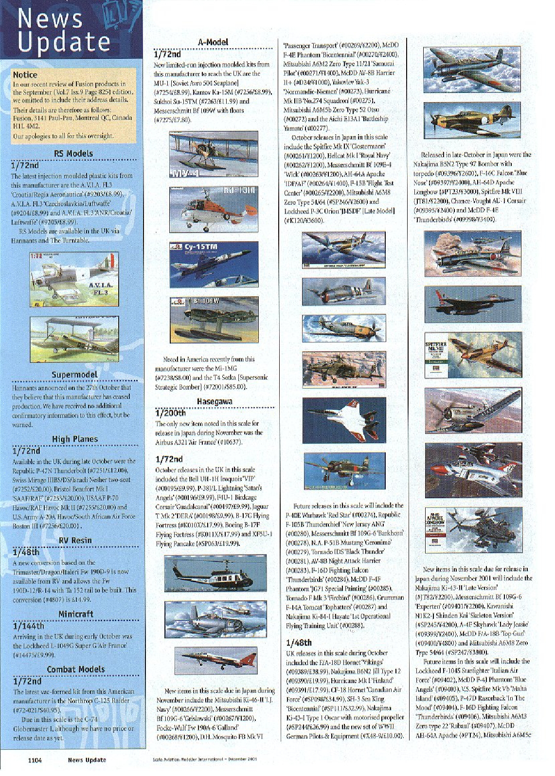 Scale Aviation Modeller International 2001-12
